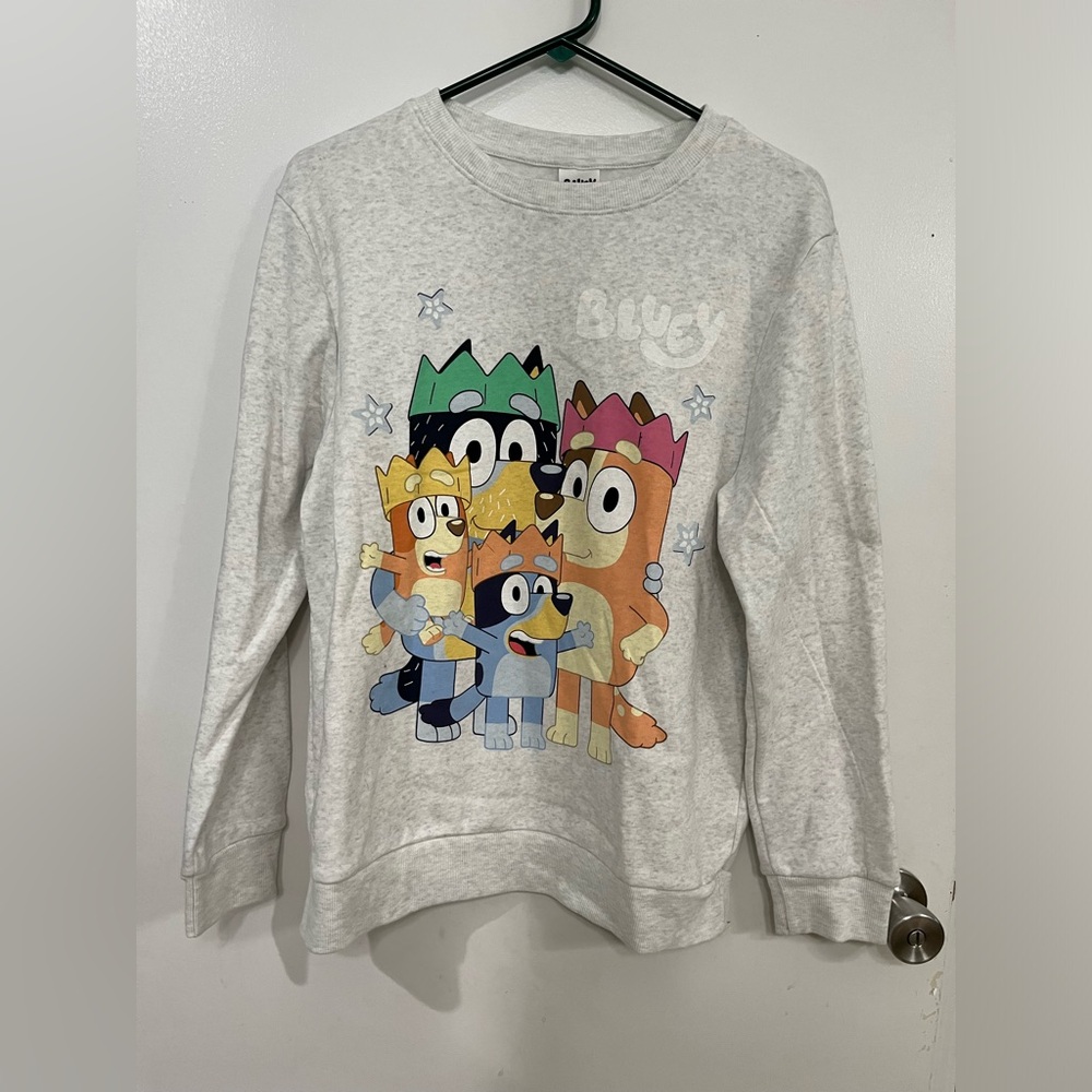Bluey Family Gray Crewneck Sweatshirt, size XXL, new!